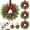 4, variant on Guvpev 4 Pcs Mini Christmas Wreath for Cabinets Kitchen, 11 Inch Hanging Small Christmas Wreaths with Red Bows Cedar Branchs Red Berry Clusters for Kitchen Cabinet Fireplace Window Front Door Wall