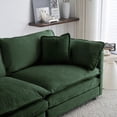 thumbnail image 5 of Mid-Century Modern Green Chenille 3-Seater Sofa with 22 Combinations & Premium Comfort, 5 of 11