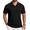 All Black, variant on COOFANDY Men's Casual Polo Shirts Old Money Short Sleeve Casual Button Polo T-Shirt Summer Collared Golf Shirt