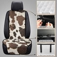 thumbnail image 6 of COEQINE Quilted Car Front Seat Cover 2 Pack Non-Slip Decorative Bucket Seat Cover Heavy Duty Dog Car Seat Protector Universal Fit Auto Accessories, Rustic Cow Skin Print, 6 of 7