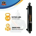 thumbnail image 6 of 2.5x20 Hydraulic Cylinder - 2.5 Bore 20 Stroke Double Acting Welded Cross Tube Hydraulic Cylinder 3500 PSI, 6 of 7