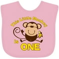 thumbnail image 3 of Inktastic Little Monkey 1st Birthday Boy Boys or Girls Baby Bib, 3 of 4