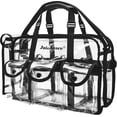thumbnail image 3 of Professional Clear PVC Makeup Kits Organizer Make Set up Bag MUA Carry All Artist, 3 of 5