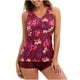 thumbnail image 1 of Bóxer Con Abertura en La Espalda Y Flores Multicolor Para Mujer, Traje de Baño Dividido Con Tirantes Para Mujer Odeerbi ODB120160, 1 of 7