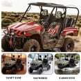 thumbnail image 4 of KUIFORTI American Flag Deer UTV Seat Covers Seats Cover with Headrest Covers Soft Water-Resistant Rhino UTV Accessories Compatible with Rhino 700 660 450 2004-2021, 4 of 7