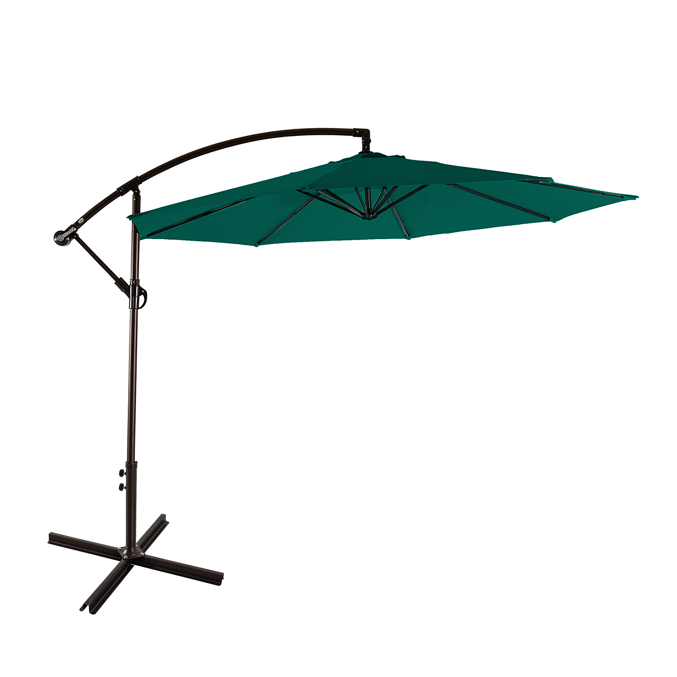 Bally 10 Ft Cantilever Hanging Patio Umbrella Dark Green Walmart Com Walmart Com