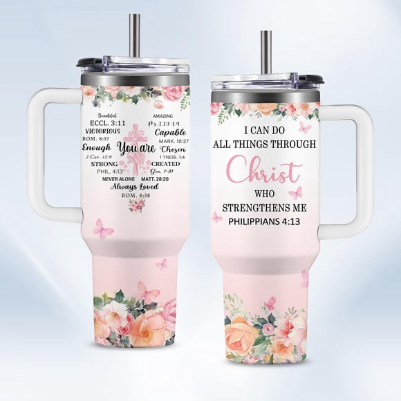 Vaso para beber HYMONA de 40 oz con aislamiento de acero inoxidable rosa
