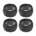thumbnail image 4 of Maison Concepts 4PC Beaded Napkin Ring With Craft Box Black (Black) 7.75" X 3.5" X 2.5", 4 of 4