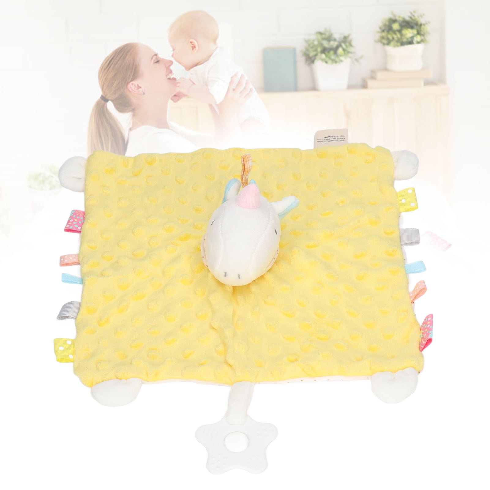 Ccdes Soft Baby Security Blanket Ultra Soft Cartoon Emotional Relief Stuffed Animal Infants Security Blanket For Sleeping 29 X 36 X 8cm 11.4 X 14.2