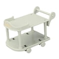 thumbnail image 3 of Almencla 1 :12 Scale Dollhouse Kitchen Serving Cart Dollhouse Decoration Lightweight Pretend Play Mini Bar Buffet Cart for Furnishings Green, 3 of 8