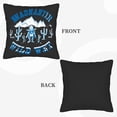 thumbnail image 6 of Set of 2 Throw Pillow Covers 18x18in - Cow-Themed design with bold ' MADANANTIR ' and ' WILD WEST ' text perfect for couch bed or car, 6 of 8