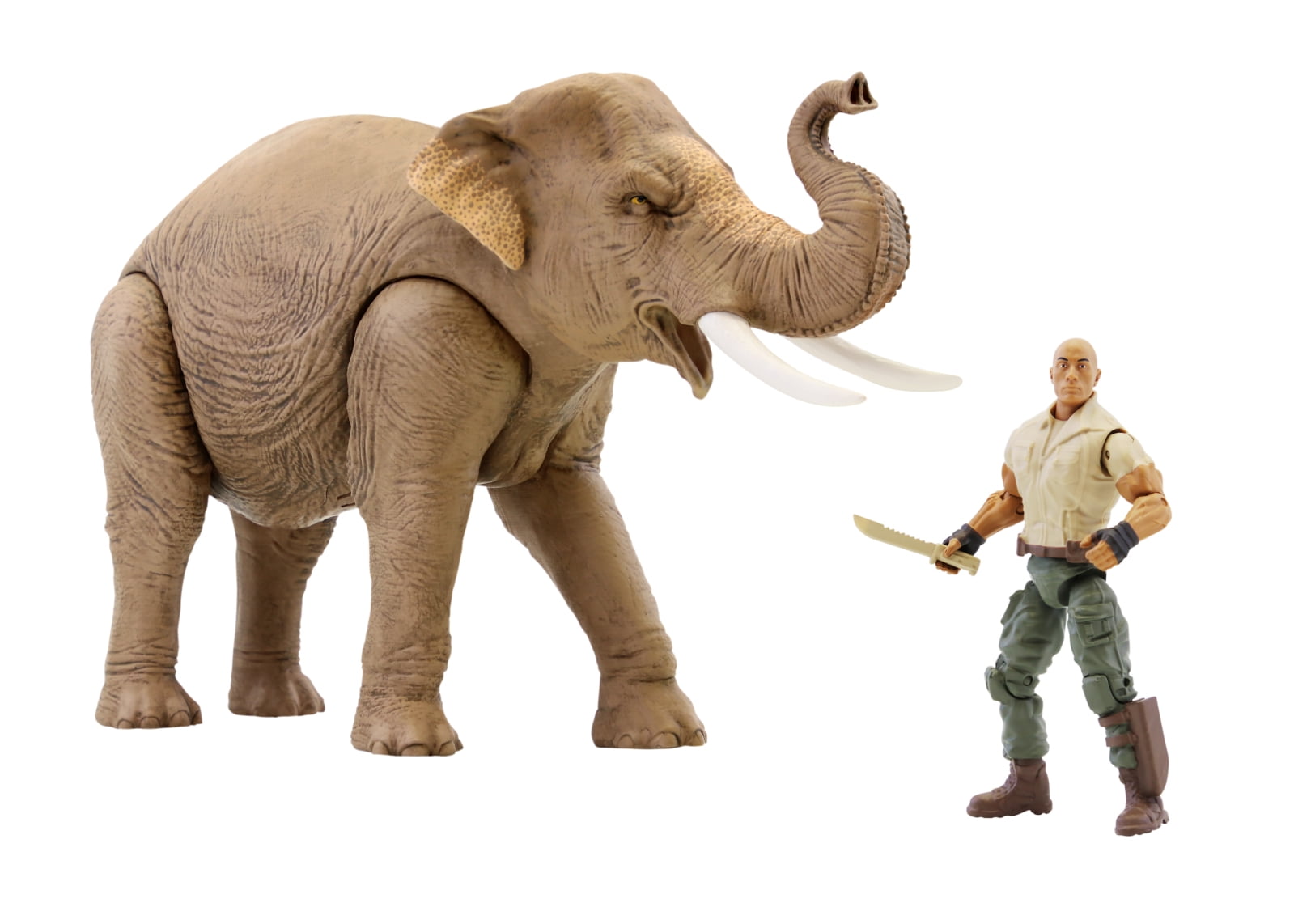 Set of Jumanji action figures inc. Fierce Lion, Ferocious