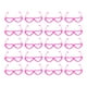 thumbnail image 1 of KAKOWELY 20 gafas decorativas con forma de corazón para muñecas, gafas de sol para vestir (rosa), 1 of 5
