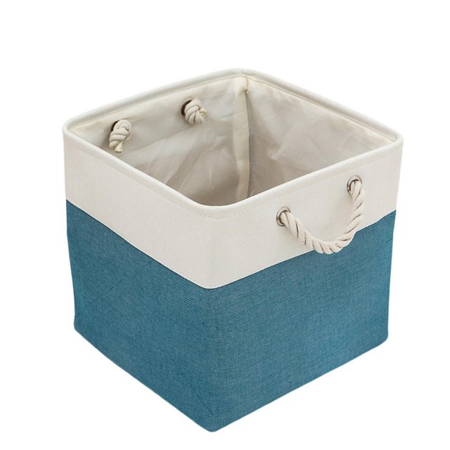 Collapsible Linen Storage Basket With Liner For Toy Organization In Bedroom Or Living Room Basket Storage,c