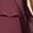Burgundy, variant on Women's Chiffon Tiered Tea Length Mother of The Bride Dress, Crewneck Flutter Short Sleeve A-Line Formal Wedding Guest Evening Gown
