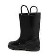 thumbnail image 2 of Kushyshoo Kids Rain Boots for Girls Boys Waterproof Rain Shoes with Easy On Handless Black Solid Boots Size 12, 2 of 8