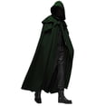 thumbnail image 4 of Capa gótica de 4 colores para hombre, capa larga medieval para fiesta de Halloween, 4 of 5