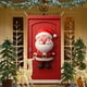 thumbnail image 4 of Cubierta de puerta navideña de 35 x 71 pulgadas - Diseño de Papá Noel - Decoración navideña para puerta - Decoración para festivales y fiestas, 4 of 5