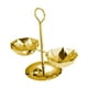 thumbnail image 3 of Bandeja De Exhibición Con Soporte Para Servir Condimentos, Bandeja Dividida Para Bocadillos Caseros De Restaurante, Color Dorado Oro, 3 of 9
