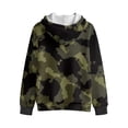 thumbnail image 5 of Uorisanigo Boys and Girls Hoodie Sweatshirt Velvet Lined Casual Green Camouflage Full Zip Hoodies Lightweight Jacket Sweatshirt Shirts with Pocket Athletic Tops Outerwear, 5 of 8