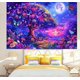 thumbnail image 5 of Tapiz de pared con diseño de bosque, tapiz del árbol de la vida, arte de pared natural para decoración de dormitorio y sala de estar, 5 of 5