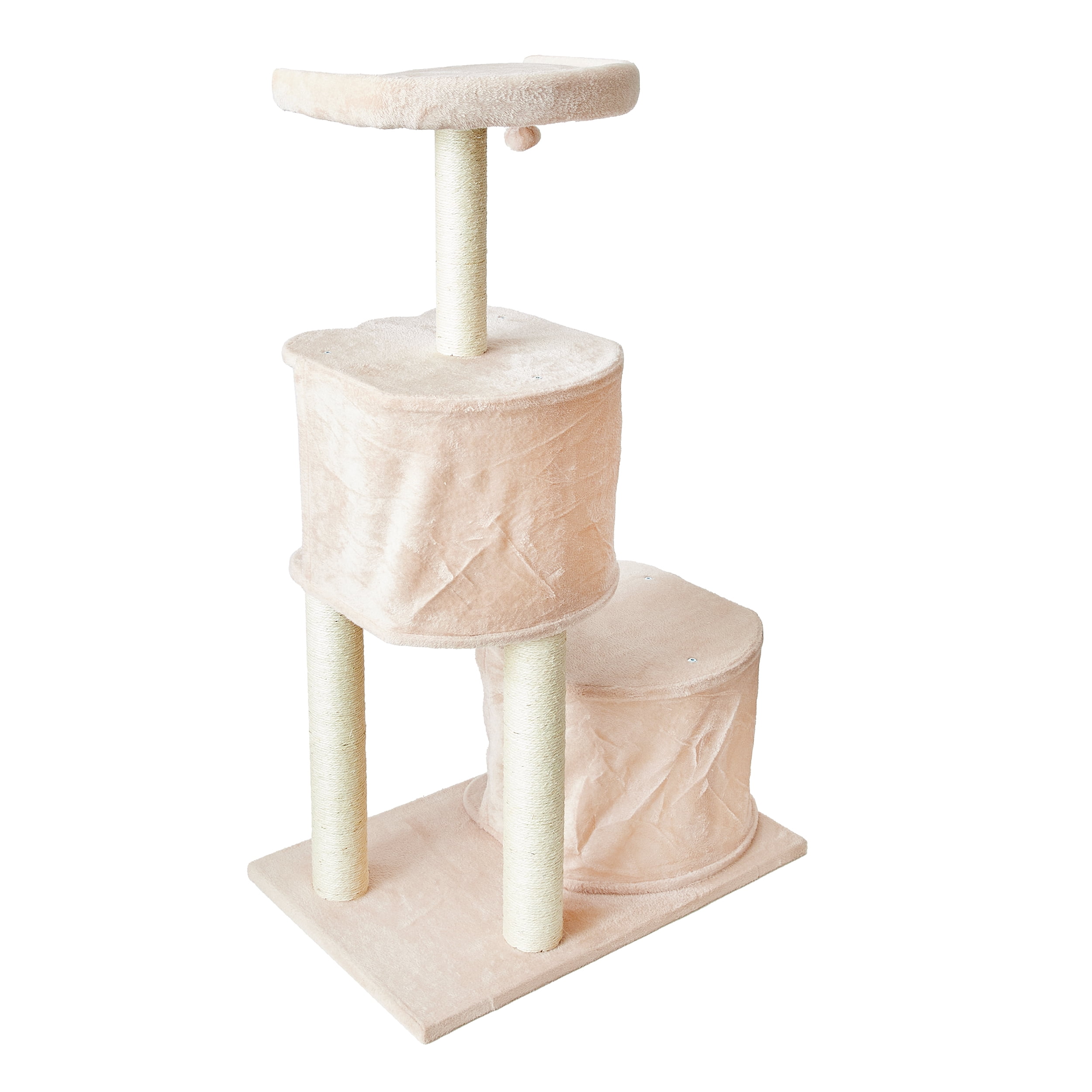 Two by Two Ash 50.6-inch Cat Tree, Tower, Condo, Scratching Post & Playground