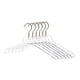 thumbnail image 3 of 10 Pcs Clear Clothes Hangers With Gold Hook, Transparent Shirts Dress Coat Hanger With Notches For, 3 of 5