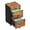 Rustic Brown, variant on GALAXHERO Filing Cabinet with Lock and Key, 3 Drawer Rolling File Cabinet, Wood File Cabinet for Home Office, Fits Letter/A4 Size, Black
