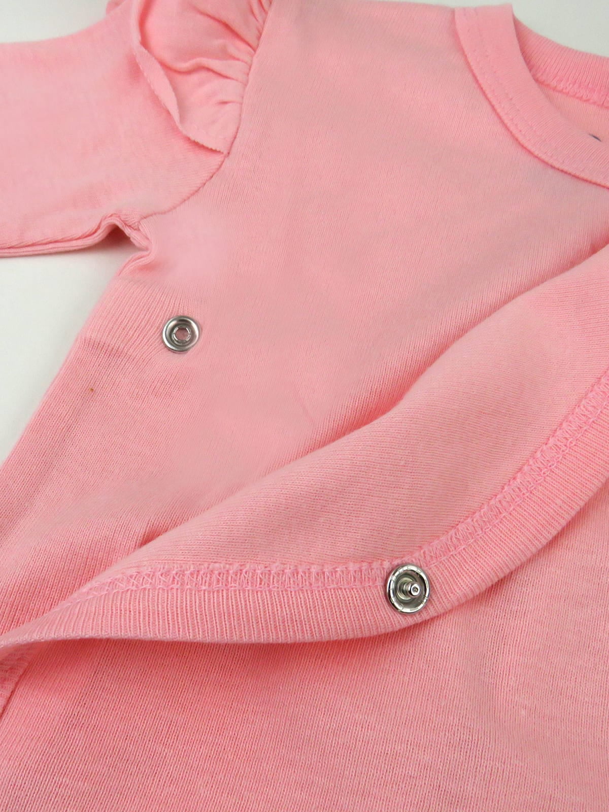 Honest Baby Clothing Organic Cotton Boy/Girl Long Sleeve and Ruffle Shoulder Side-Snap Bodysuit Set, Preemie to 12M