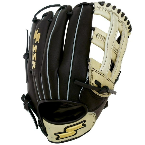 SSK 12.5" Highlight Pro Series Pro H, outfield Baseball/Softball Glove, Right Hand Throw