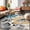 Cream, variant on World Rug Gallery Modern Floral Design Blue 2' x 10' Runner Rug