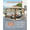 thumbnail image 2 of VEVOR Replacement Mesh Gazebo Netting Screen for 10x10x 7 ft Outdoor Patio, Net Only, 2 of 9