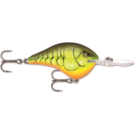 Rapala Dives-To Crankbait 10 Chartreuse Rootbeer Crawdad