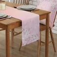 thumbnail image 3 of Spring Cherry Blossom Branch Pink Flower Linen Table Runner Dresser Scarf Table r Holiday Party Kitchen Dining Table r, 3 of 7