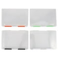 thumbnail image 1 of 4 cajas organizadoras de papel para documentos, transparentes, para proyectos, de plástico, para guardar archivos y revistas., 1 of 7