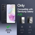 thumbnail image 2 of JETech Matte Case for Samsung Galaxy A35 5G, Frosted Translucent Back Protective Slim Phone Cover, Anti-Fingerprints (Black), 2 of 6