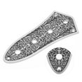 thumbnail image 3 of Guitar 4-Hole Plates Replacement, Bass Control Plate Right Size Black Pattern  For Instrument Switch, 3 of 8