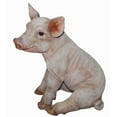thumbnail image 4 of Sitting Pig Outdoor Garden Statue - 18", 4 of 6