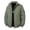 Army Green Jacket, variant on Men Stand Collar Quilted Jacket Full Zip Diamond Stitch Long Sleeve Warm Outerwear For Street Army Green XXS