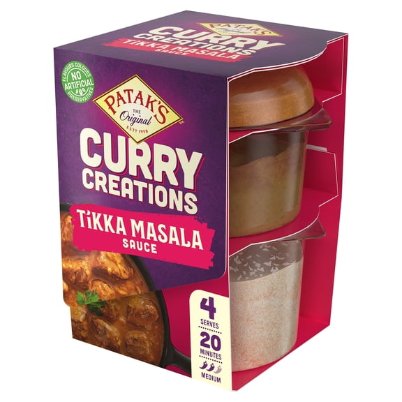 Patak's Curry Creations Tikka Masala Sauce Kit 160g, Imported from Britain