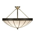 thumbnail image 7 of Meyda Tiffany 238130 Shansky 4 Light 30" Wide Semi-Flush Bowl Ceiling Fixture - Brass, 7 of 7