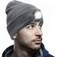 thumbnail image 5 of Morttic LED Beanie Hat with Light, USB Rechargeable 4 LED Headlamp Cap, Warm Winter Knitted Hat with LED Flashlight for Men Women Hiking, Biking, Camping (Light Grey), 5 of 9