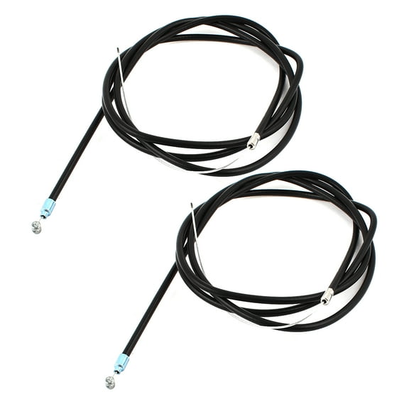 REGALWOVEN 2pcs Universal Black Bicycle Mountain Bike Back Brake Cable Wire 175cm Long