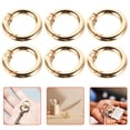 thumbnail image 3 of 16 clips para llaveros de metal, anillos de resorte, mosquetones redondos versátiles, hebillas de resorte redondas para llaveros., 3 of 7