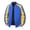Blue, variant on Stand Collar Stripe Baseball Jacket Men Stand Collar Zip Up Lightweight Casual Streetwear Jacket Blue XXL
