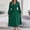 Green, variant on ClodeEU Womens Long Sleeve Boho V Neck Holiday Formal Long Dresses,Trendy Elegant A-Line Chiffon Wrap Dress Green,Womens Plus L