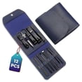 thumbnail image 1 of Nail Clippers, Manicure Set Pedicure Kit Stainless Steel Nail Clipper Set,Professiona Nail Kit for Pedicure & Manicure with PU Leather Case(Blue 12 in, 1 of 4
