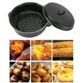 thumbnail image 1 of Rôtissoire, rôtissoire en Émail, Distribution Supérieure de la Chaleur pour Pommes de Terre Rôties, Rôti de Dinde, BBQ, 1 of 7