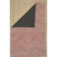 thumbnail image 3 of EORC Pink Hand-Tufted Wool Contemporary Spring Rug, 7'6 x 9'6, 3 of 4