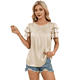 thumbnail image 3 of Camisa de Verano Fruncida con Mangas con Volantes y Textura para Mujer, Color Albaricoque L, 3 of 8